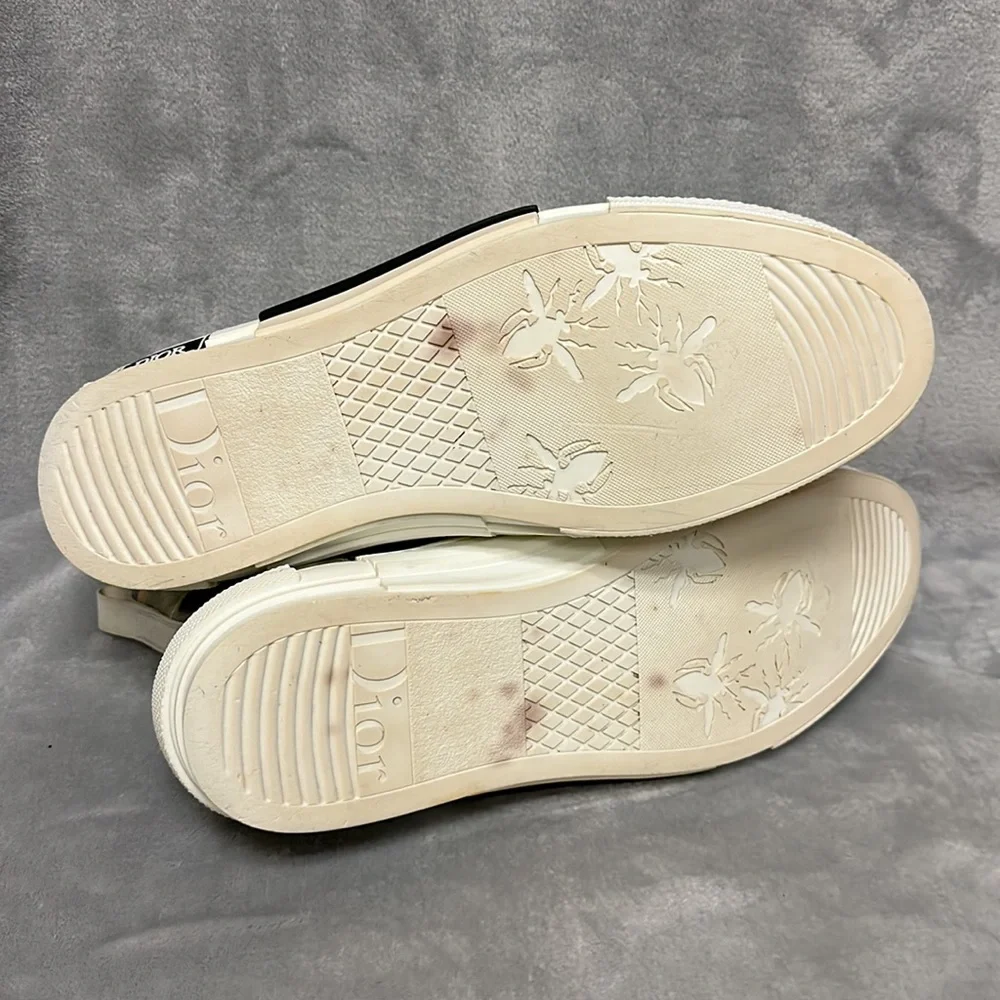 Christian Dior B23 Oblique Logo Canvas Sneakers Size 45 - Picture 9 of 10